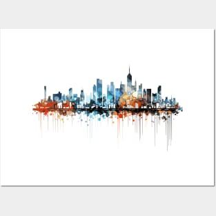 City Skylines Urbain World Fun Life Abstract Posters and Art